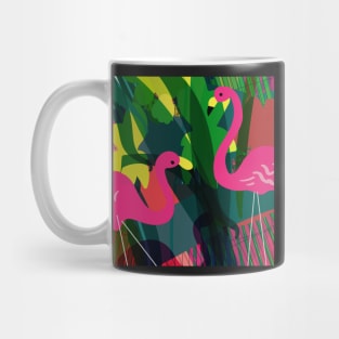 Gossiping flamingos Mug